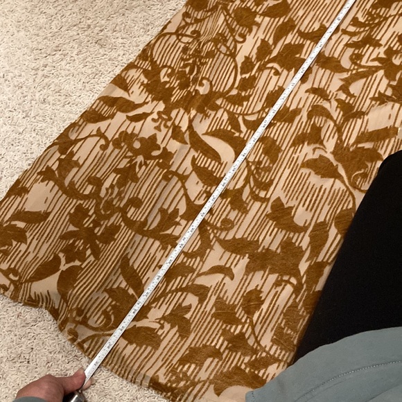 SUNDANCE Mustard Yellow Burnout Floral Dress Size 6 - Picture 15 of 15